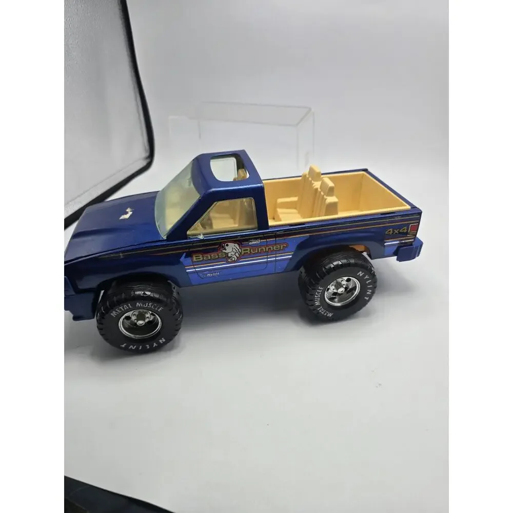 Vintage 1980's Nylint Bass Runner Blue Metal Pick Up Truck Metal Muscle Steel